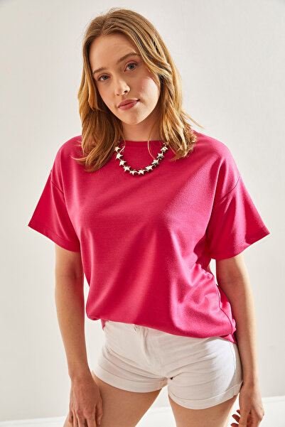 Bianco Lucci 60241001 Model Women's Basic T-Shirt