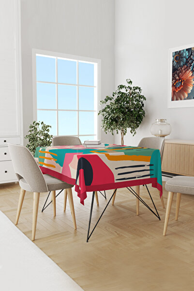 Moud's Artboard 1 مفرش طاولة منقوش من الجلد السويدي