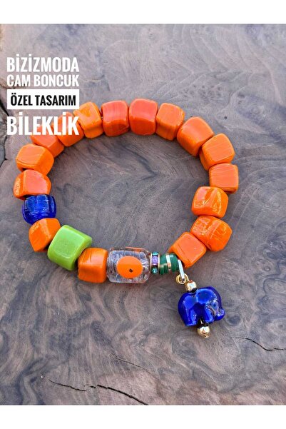 bizizmoda زجاج الطابق السفلي حبة سوار سحر الزجاج مطرز سوار