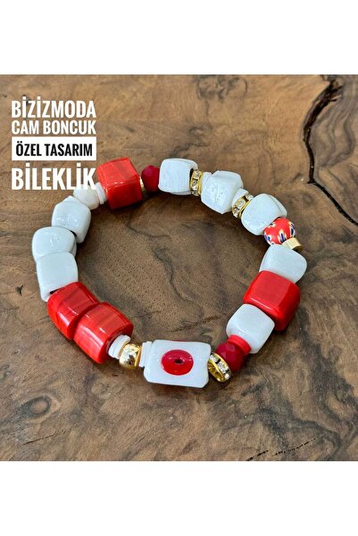 bizizmoda زجاج الطابق السفلي حبة سوار الزجاج مطرز سوار