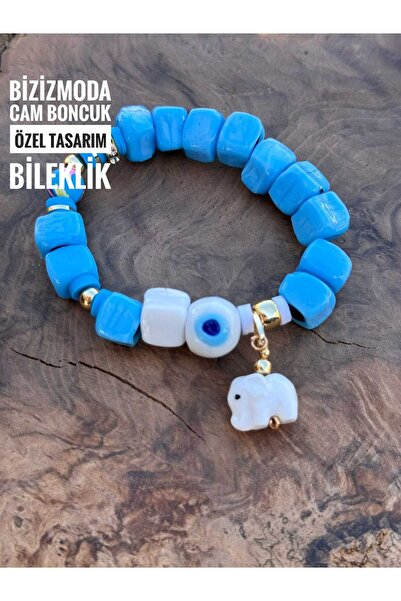 bizizmoda Cam Bodrum Boncuk Bileklik Cam Boncuklu Bileklik