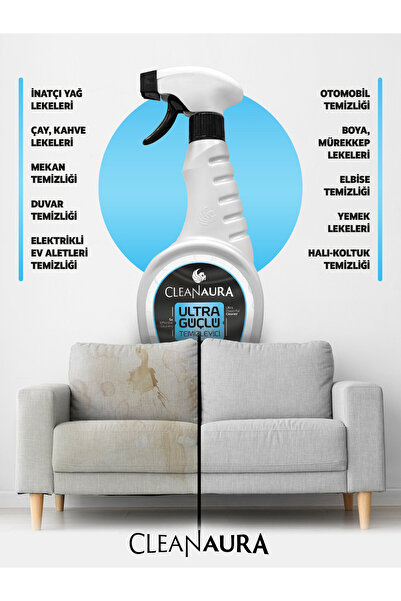 CleanAura Ultra Güçlü Temizleyici (Leke Çıkarıcı) Lekelere Stop 500ml