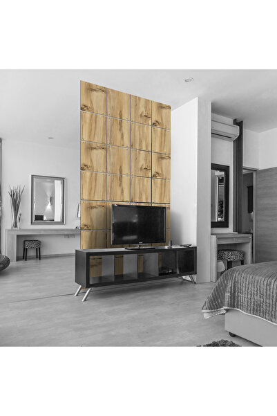 standarts Makta ® Lazer Kesim Sarkıt Paravan, Ahşap Seperatör, Oda Bölücü 4'lü Panel Levha Seti