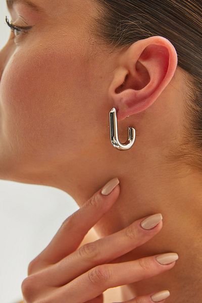 Bianco Lucci AKSS314 Model Steel Earrings - Women's Accessory