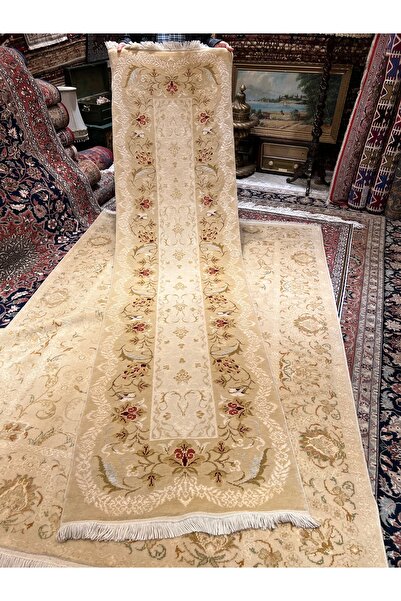 RD RAMAZAN DAĞ EL HALI SANATI El Dokuma Ottoman uşak yolluk ipek yün karışımı...