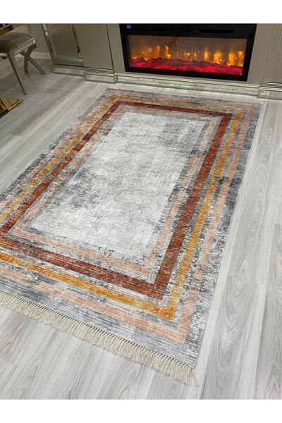 ALLGELSİN Yıkanabilir Kaymaz Taban Salon ve Oturma odası Halısı 4m² Dört ve 6...