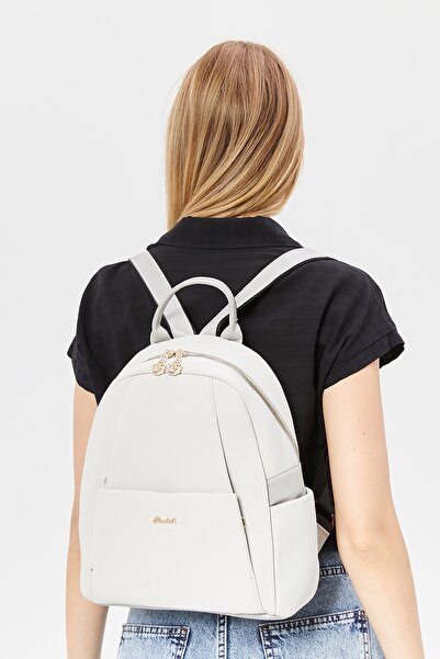 Morpelikan Women's Gray Multi-Compartment Backpack