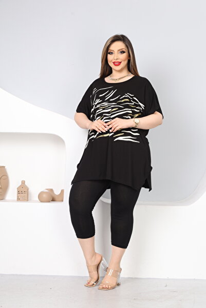 HÜLYA BUTİK ΓΥΝΑΙΚΕΙΑ ΜΠΛΟΥΖΑ ΜΕ ΣΚΙΣΜΑ ΜΑΥΡΗ ΖΕΒΡΑ ΜΕ ΣΚΙΣΜΑ