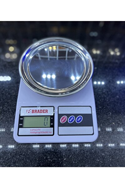 Brader ORJİNAL 10kg Mutfak Terazisi 1gr Hassasiyet Paslanmaz Kefeli Ürün