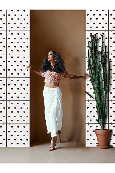 standarts Makta ® Lazer Kesim Sarkıt Paravan, Ahşap Seperatör, Oda Bölücü 4'l...