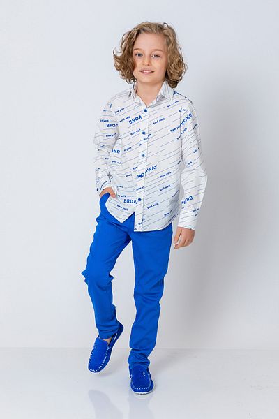 incity Boys' Long Sleeve Shirt with Broadway Lettering