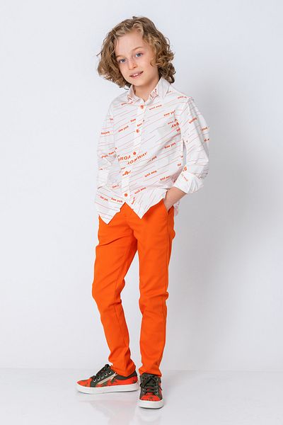incity Boys' Long Sleeve Shirt with Broadway Lettering