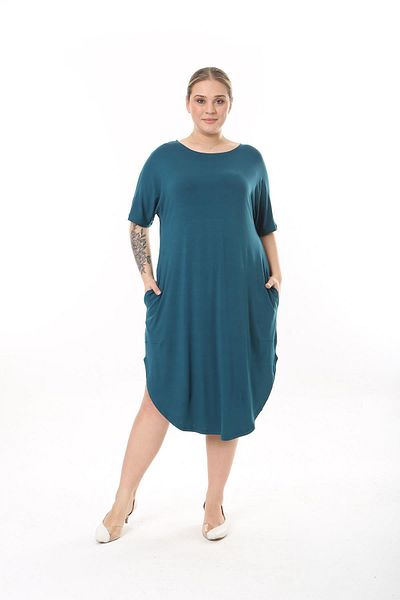 ESPİNA Γυναικείο φόρεμα βισκόζης Plus Size