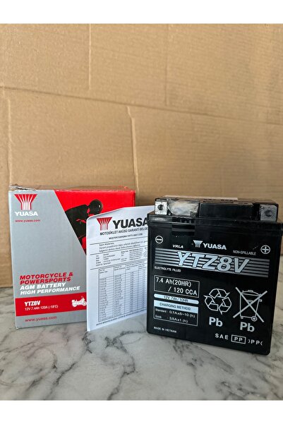 Yuasa Ytz 8v Xmax 250 Abs/r-mt25 Pcx150/125 Uyumlu Akü