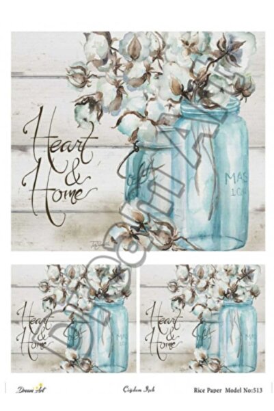 DERYA DESİNG ART Brass Decopage Paper No:Drm513