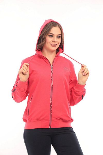 SOCCER Plus Size Hooded Women's Tracksuit Set