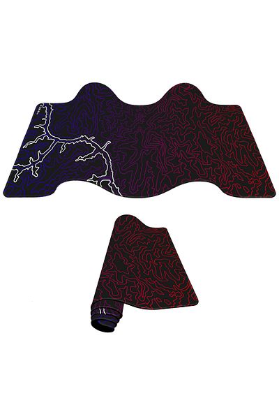 PORGE XXL Rainbow Gaming Mouse Pad - 90x40 Gaming Mousepad