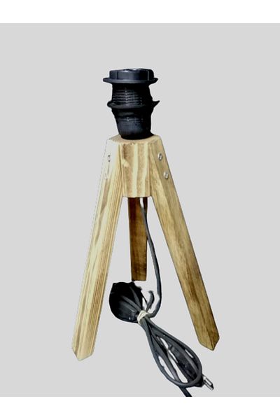 TEKAY AYDINLATMA Wooden metal rope Lampshade leg
