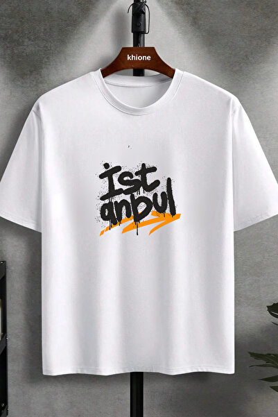 Massgai Unisex dizajn Istanbul B Štampano 100% pamuk % majica