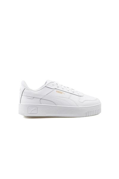 Puma White Gold Carina Street Women's Sneakers - Sports Shoes