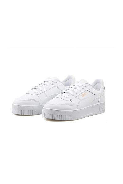 Puma White Gold Carina Street Women's Sneakers - Sports Shoes