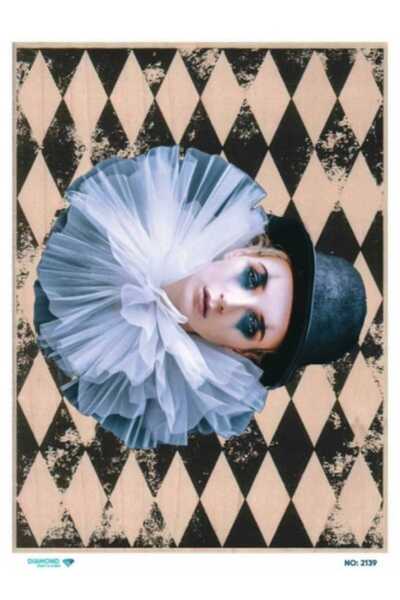 DERYA DESİNG ART 30X42Cm Brass Decopage Paper - No:Dmnd2139