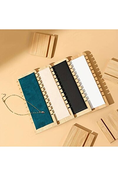 Tiydem Ahşap Takı Teşhir Standı Çoklu Kolye Vitrin Sergileme Standı