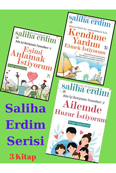 Hayat Yayınları Saliha Erdim Set 3 Kitap - Eşimi Anlamak Istiyorum - Ailemde Huzur Istiyorum