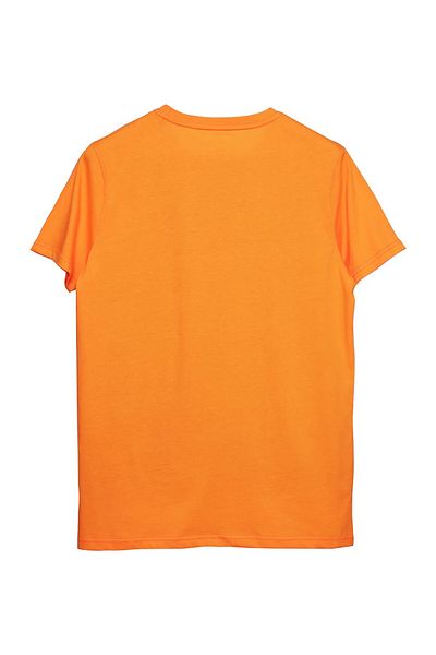 Coredra Tricou obișnuit de bază portocaliu pentru bărbați