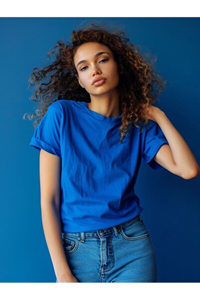 Coredra Тениска Basic Regular за жени - Saxe Blue