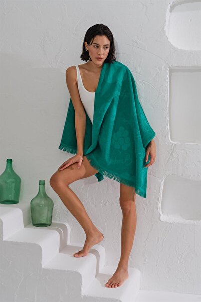 Homelover 100% βαμβακερό Peshtemal Tassel Detail Πετσέτα θαλάσσης Berry 70x150