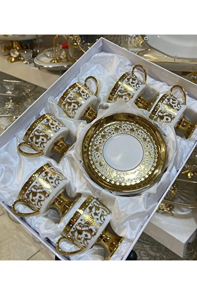 Kosova Muba Consept 6 Kişilik Xana Ayaklı Kahve Fincan Takımı