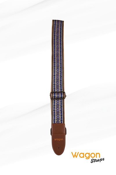 Wagon Straps Vintage Series Guitar Strap - Blue Grass