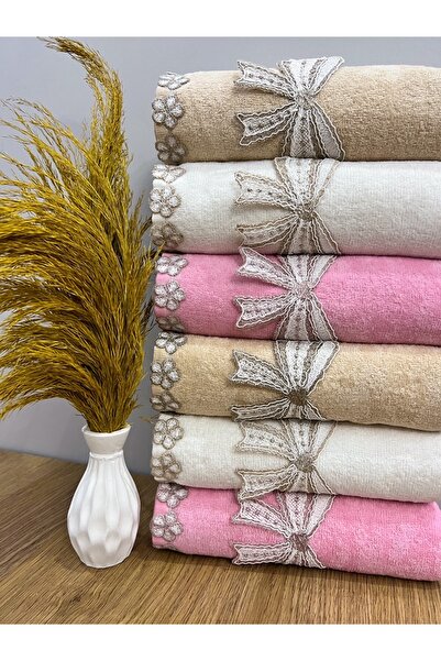 AYHANHOME 6 частин метелика гіпюру вишиті ромашки вишиті придане в коробці 50x90 набір рушників для обличчя для рук 50x90