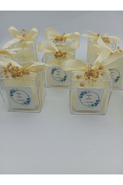 PERFECT HOBBY 20Lİ MİKA KUTULU BUBBLE MUM SÖZ NİŞAN NİKAH DAVETLERİNİZE ÖZEL