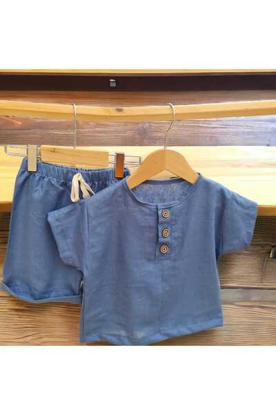 BEBEĞİME ÇORAP Set de pantaloni scurți și tricouri din muselină organică