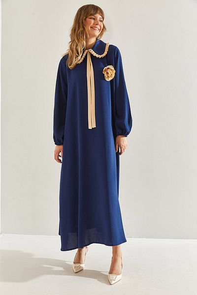 Bianco Lucci Damenkleid mit Babykragen und Handy-Accessoires -60251096
