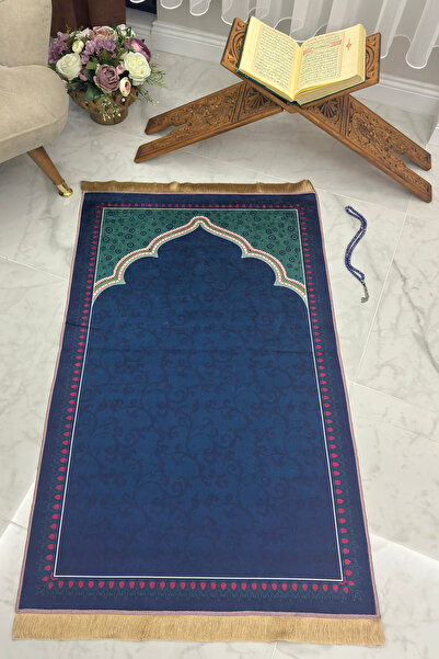 Homiko Dijital Baskılı Dekoratif Eski Türk Motifli Namazlık Seccade TLNMZ-034