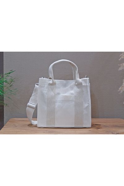 aklımdaki moda Organic Canvas Tote Bag Cream Medium Size 30x25 Tycav9qvpn169995633513341