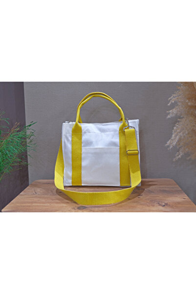 aklımdaki moda Organik Kanvas Tote Canta Krem Orta Boy 29x25 Tycav9qvpn169995...