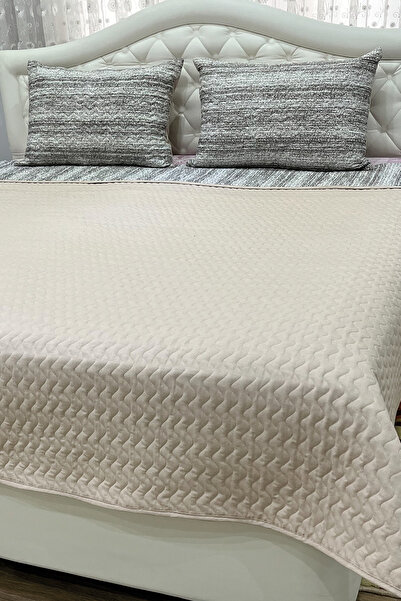 NANOSOFT Tek Kişilik Kapitone Yatak Örtüsü Seti 160 X 230 Cm - Line