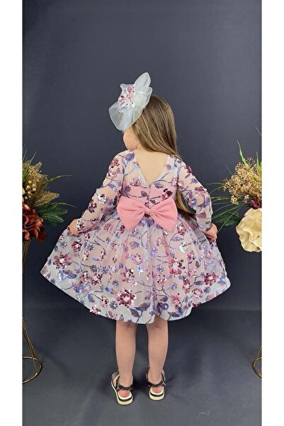 Mnk Baby&Kids Girl's Kokosh Evening Dress with Sequins on Tulle Mnk0539 Pink