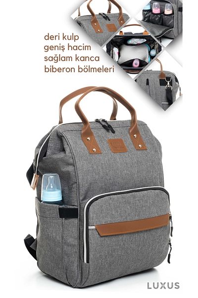 Sahra Luxus Baby Bag Stain Resistant Waterproof Mother Baby Care Backpack with Thermal Compartment