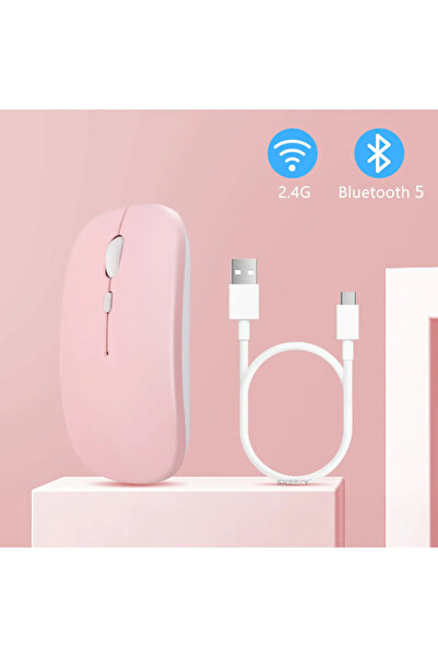 SKYNEX Kablosuz Wireless Mouse Renkli Ayıcık Tasarım Kablosuz Sessiz Bilgisayar Laptop için Pilli Fare M2