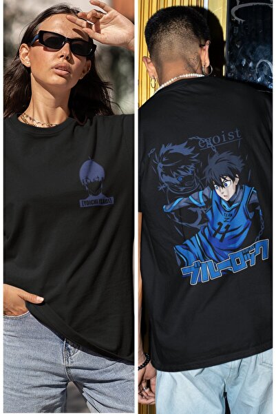 Fuddy Moda Tricou unisex imprimat pe spate Yoichi Isagi, tricou oversize cu i...