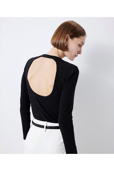 İpekyol Tricou cu mânecă lungă cu sclipici