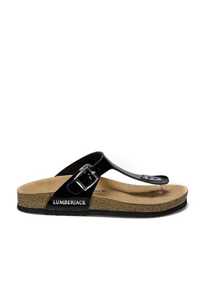 lumberjack Γυναικείες μαύρες παντόφλες Bite