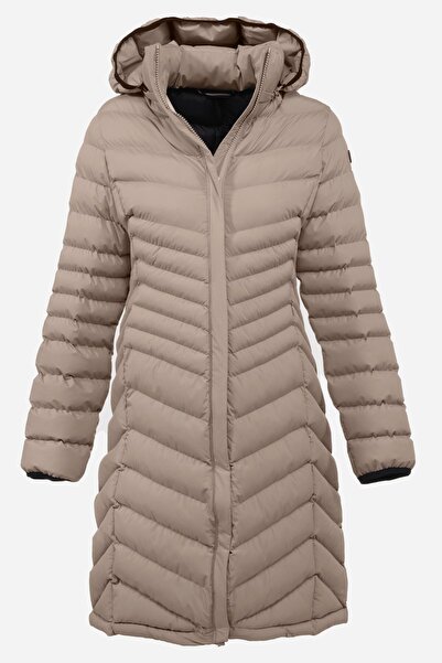 G-FOX Women's Long Removable Hooded Padded Water Repellent Puffer Jacket 8642