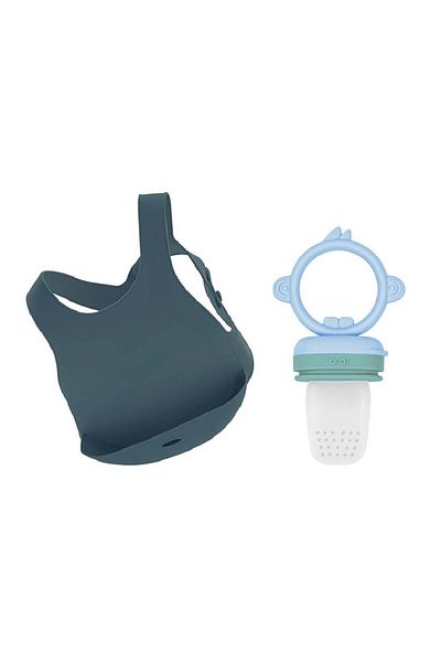 OiOi Silicone Bib and Puree Set