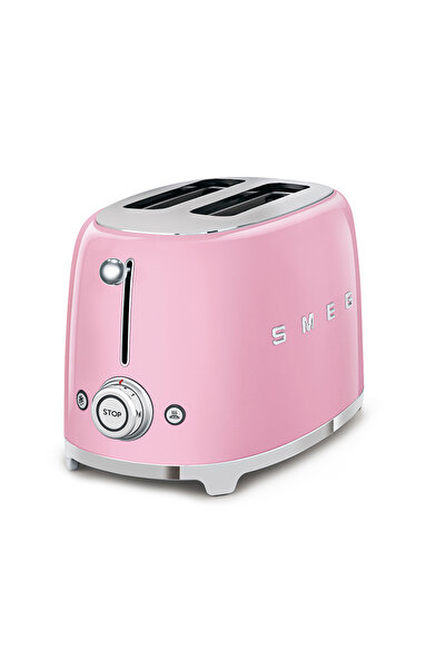 SMEG 50's Style Pembe Kettle - 1x2 Ekmek Kızartma Makinesi Ve Filtre Kahve Makine Seti